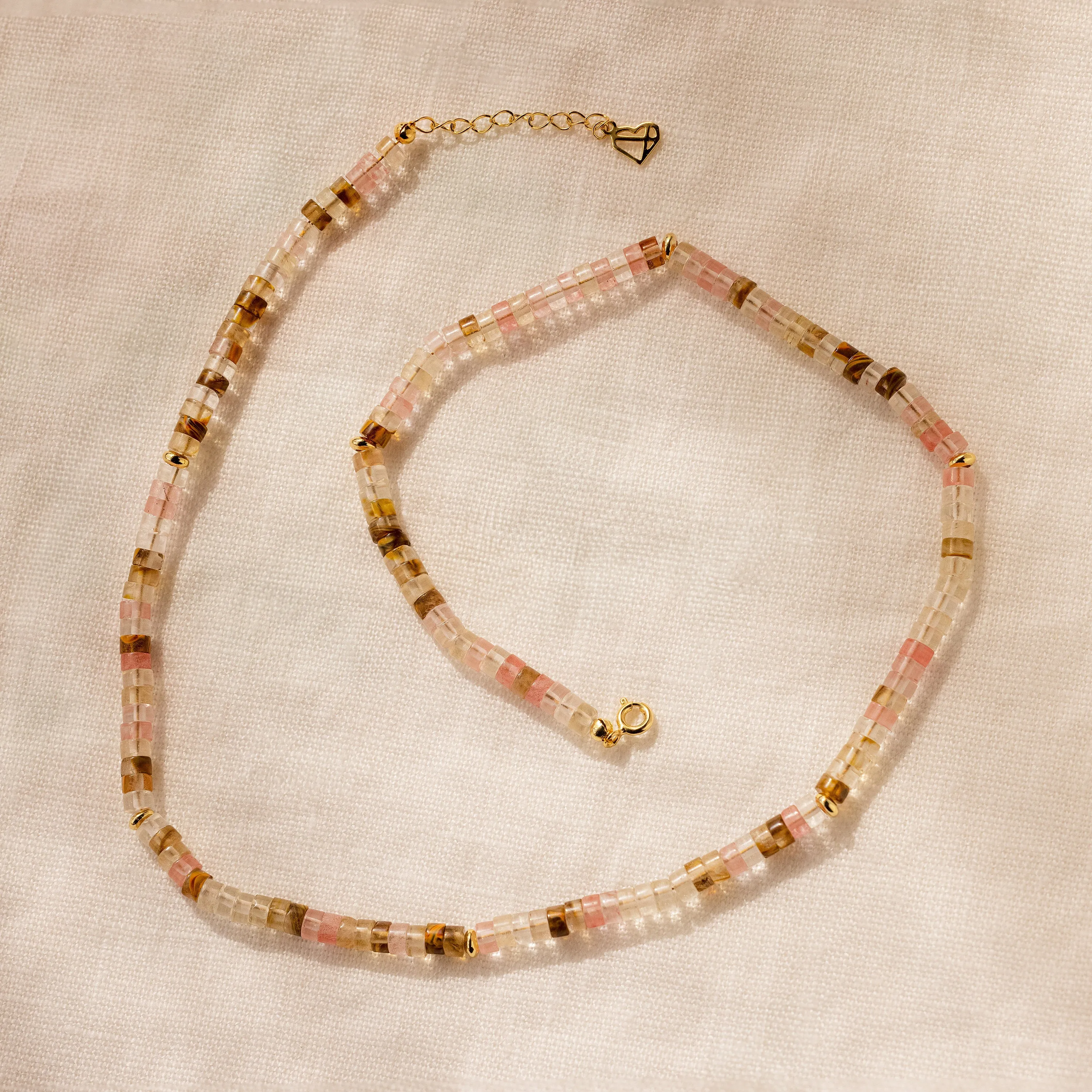 Rose Quartz Beaded Necklace