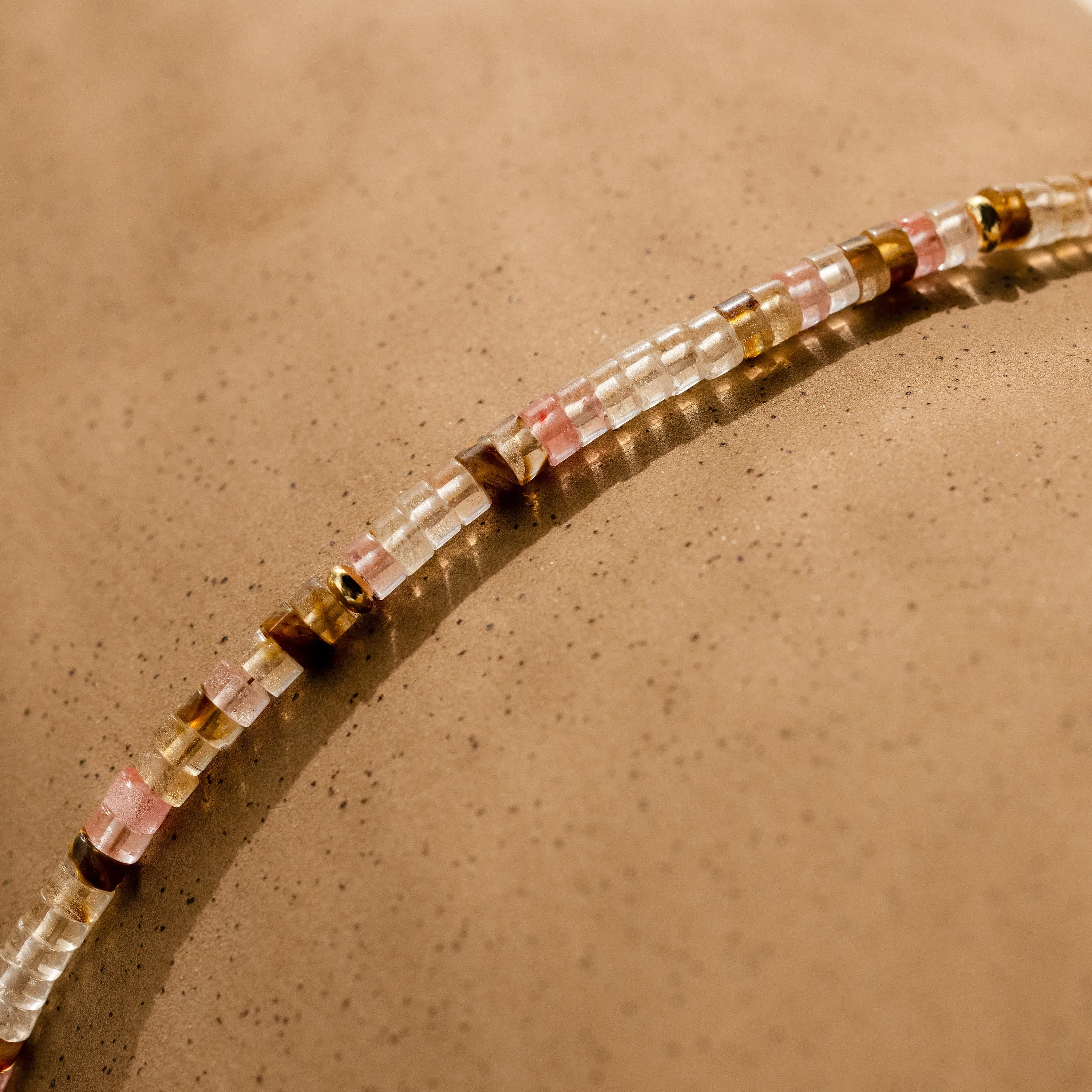 Rose Quartz Beaded Necklace