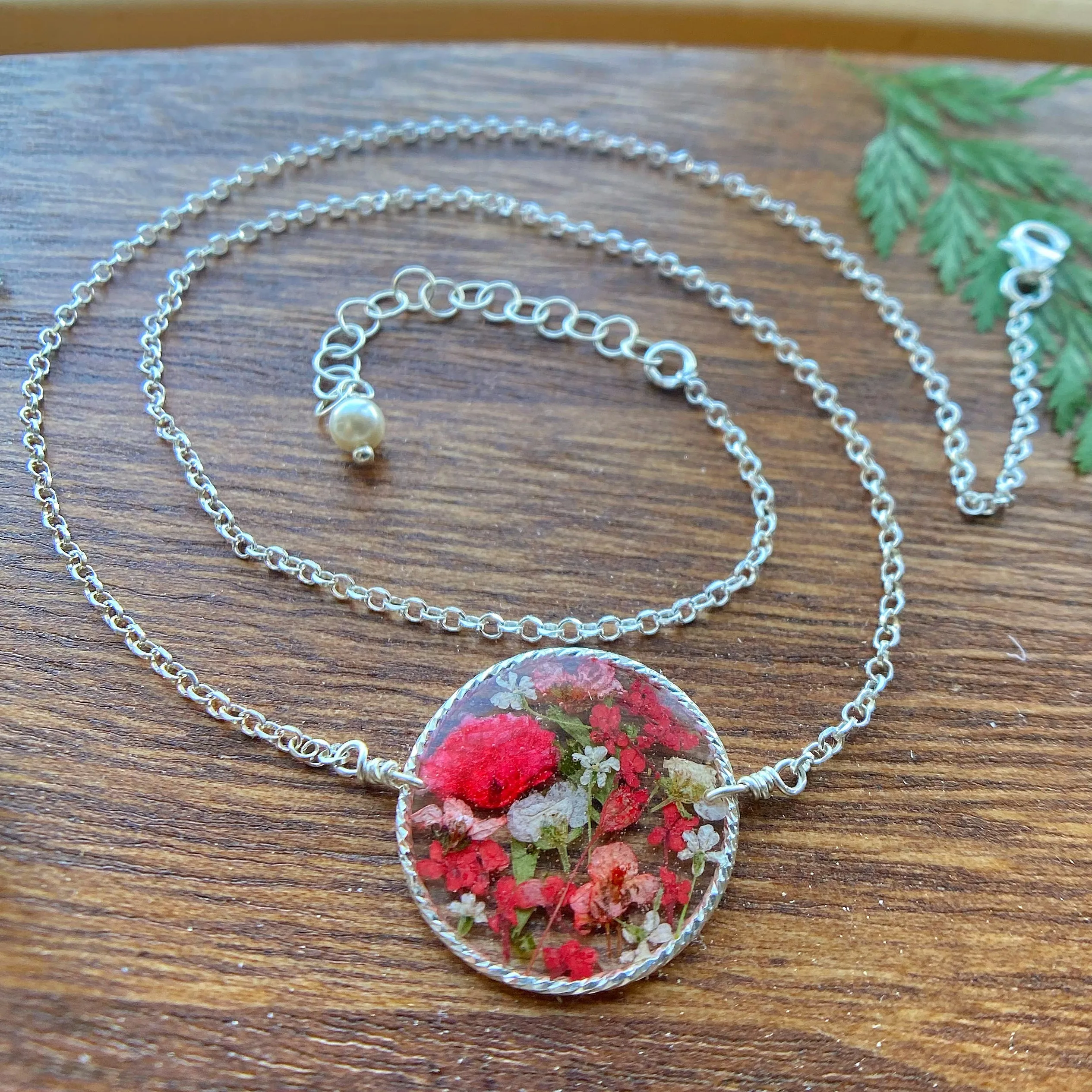 Ruby Botanical Garden Necklace - BG71