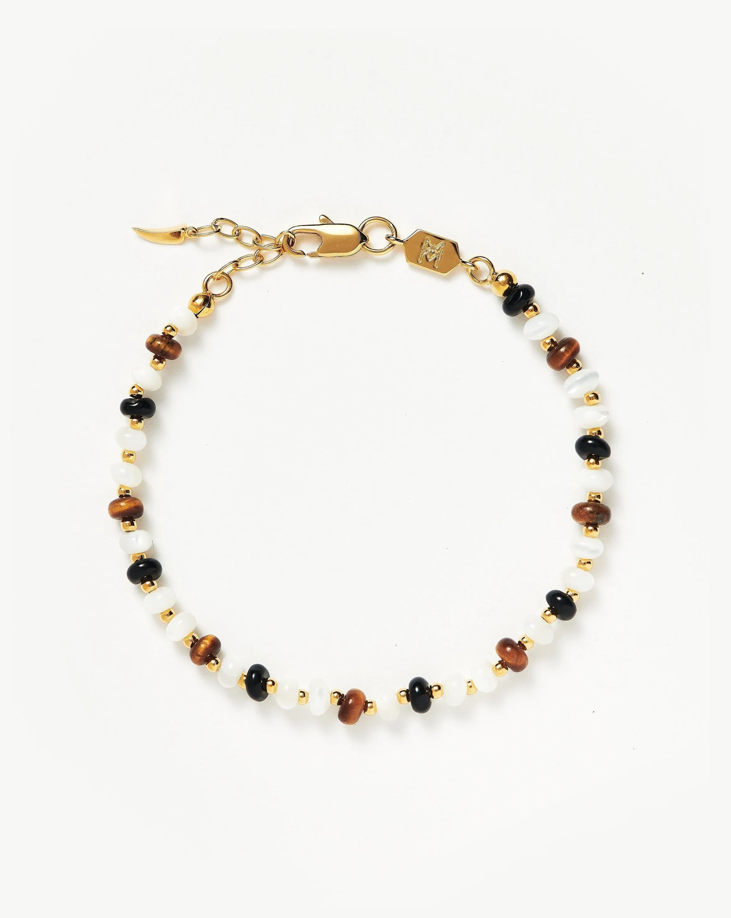 Stunning Savi Pearl and Gemstone Beaded Bracelet | 18ct Gold Plated in Multicolor