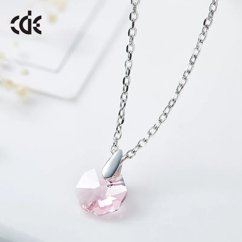 Sterling silver cute little Swarovski crystal necklace