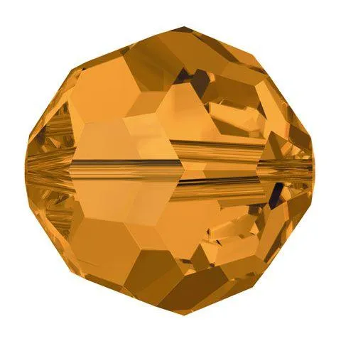 Swarovski 4mm Round - Topaz (10 Pack)