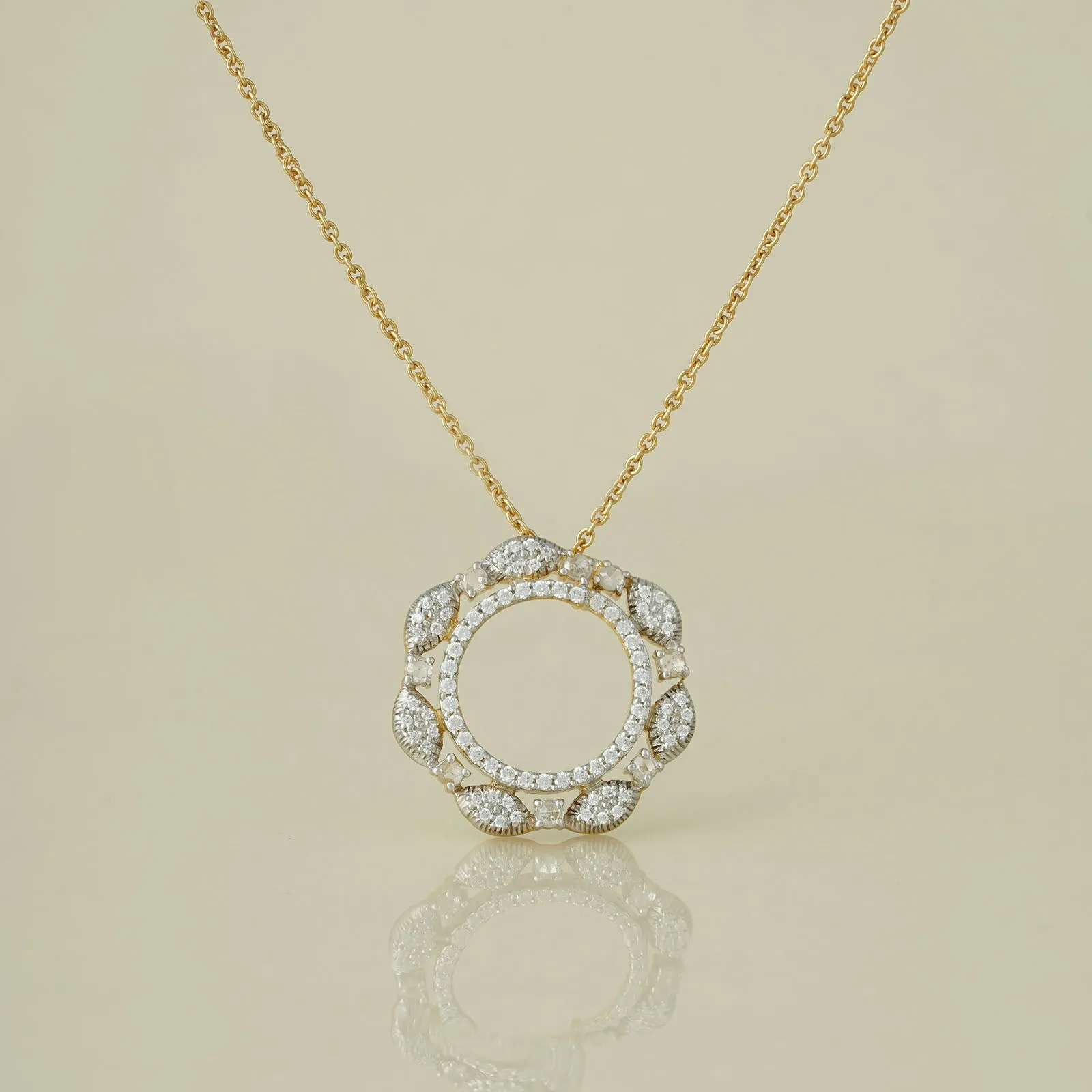 Taj Halo Pendant Necklace