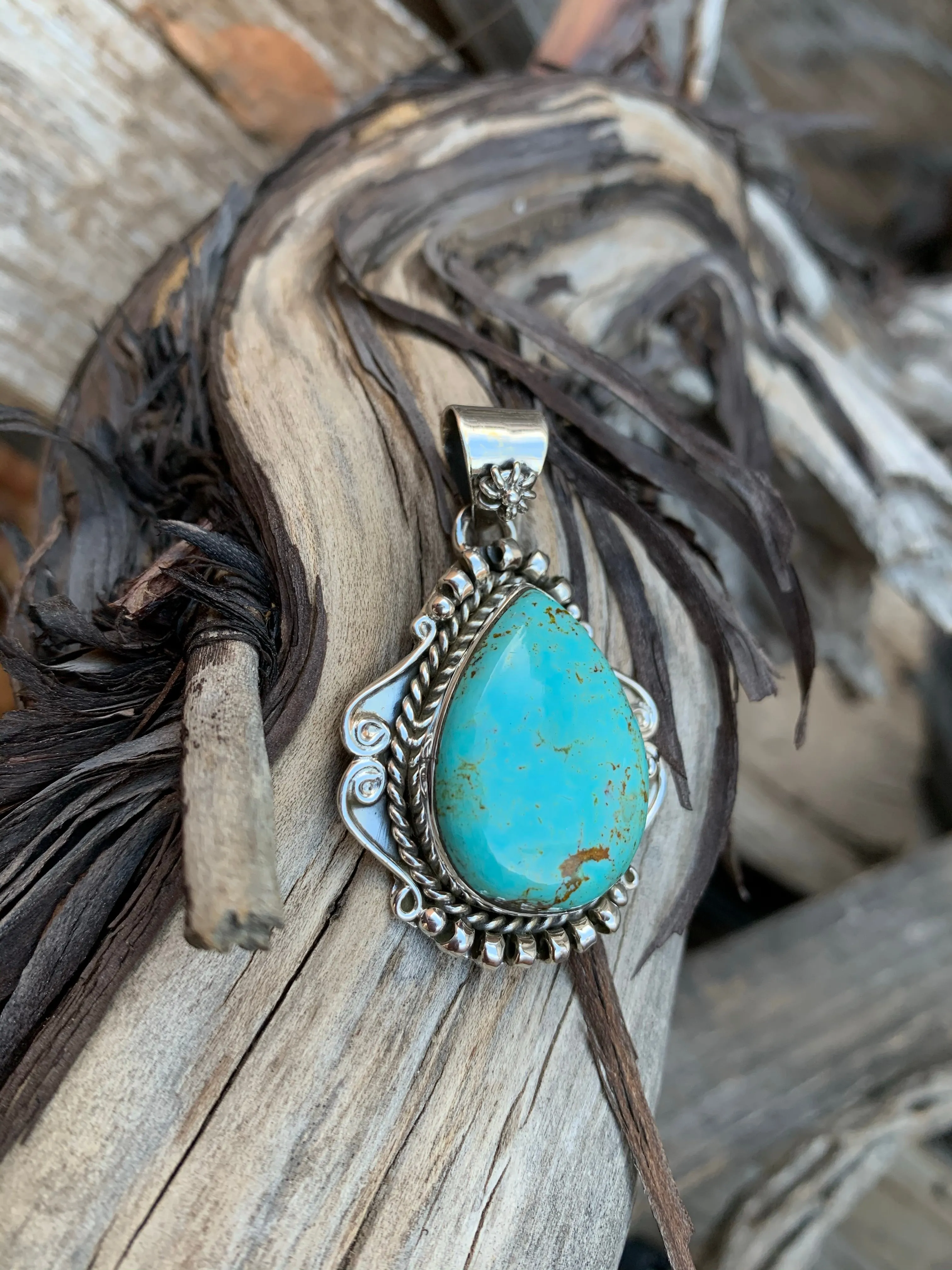 Teardrop of Turquoise Pendant