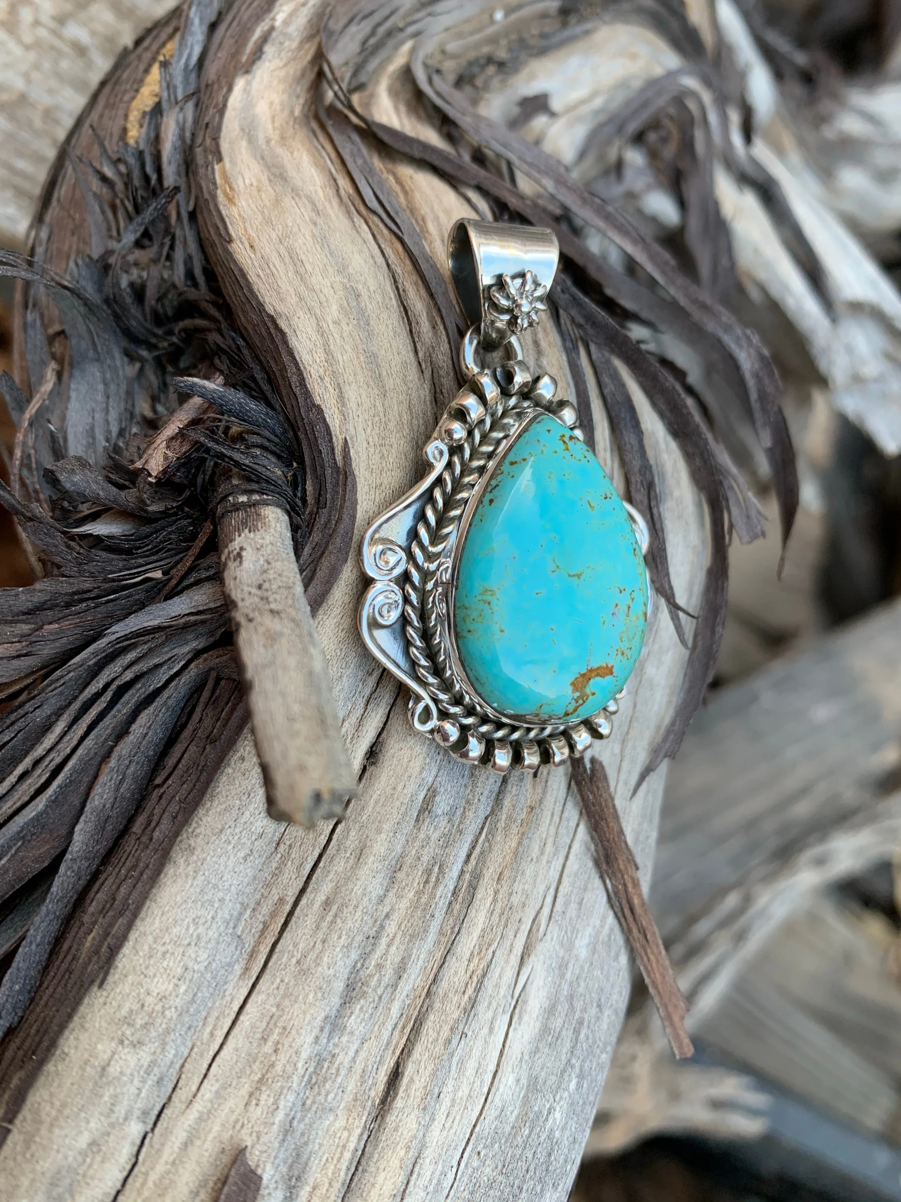 Teardrop of Turquoise Pendant