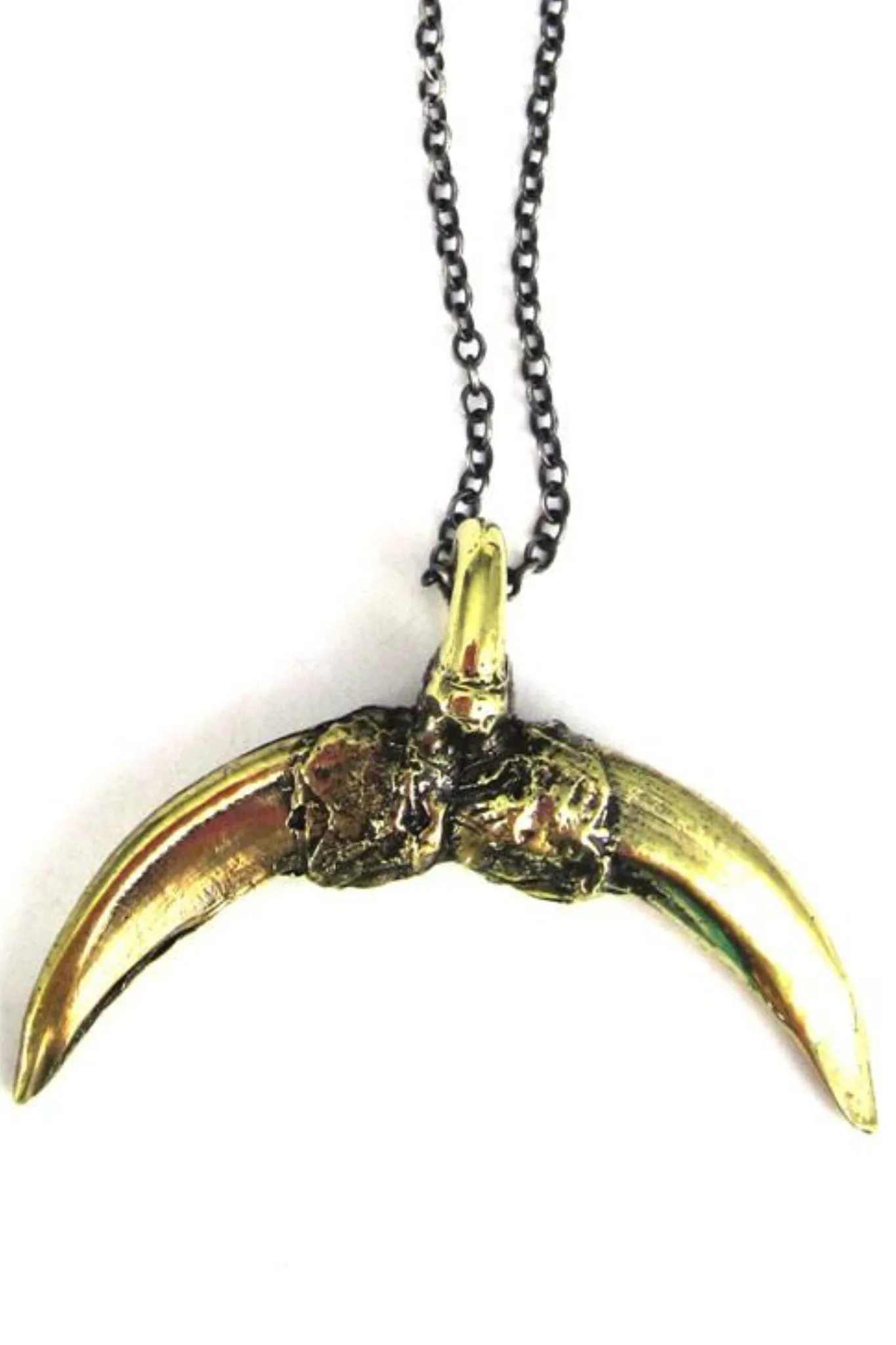 The Hunted Badger Double Claw Pendant