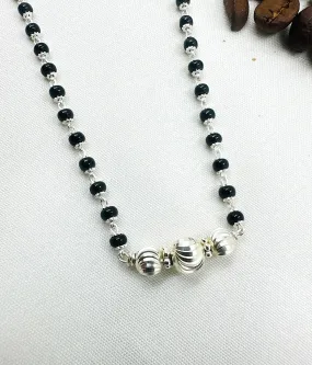 The Silver Beads Necklace/ Mangalsutra