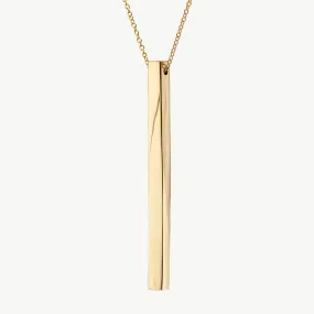 Thin Bar Pendant Necklace