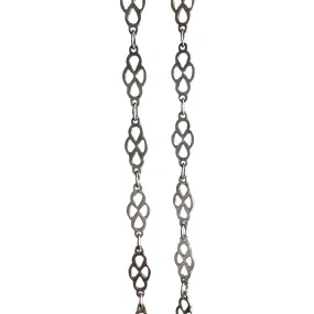 Sterling Silver Fancy Link Chain - Vintage Daisy Chain Style, 18 Inches, 7g