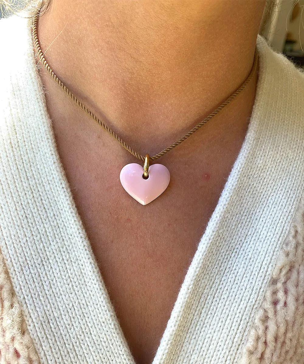 Whisper Pink Heart Pendant