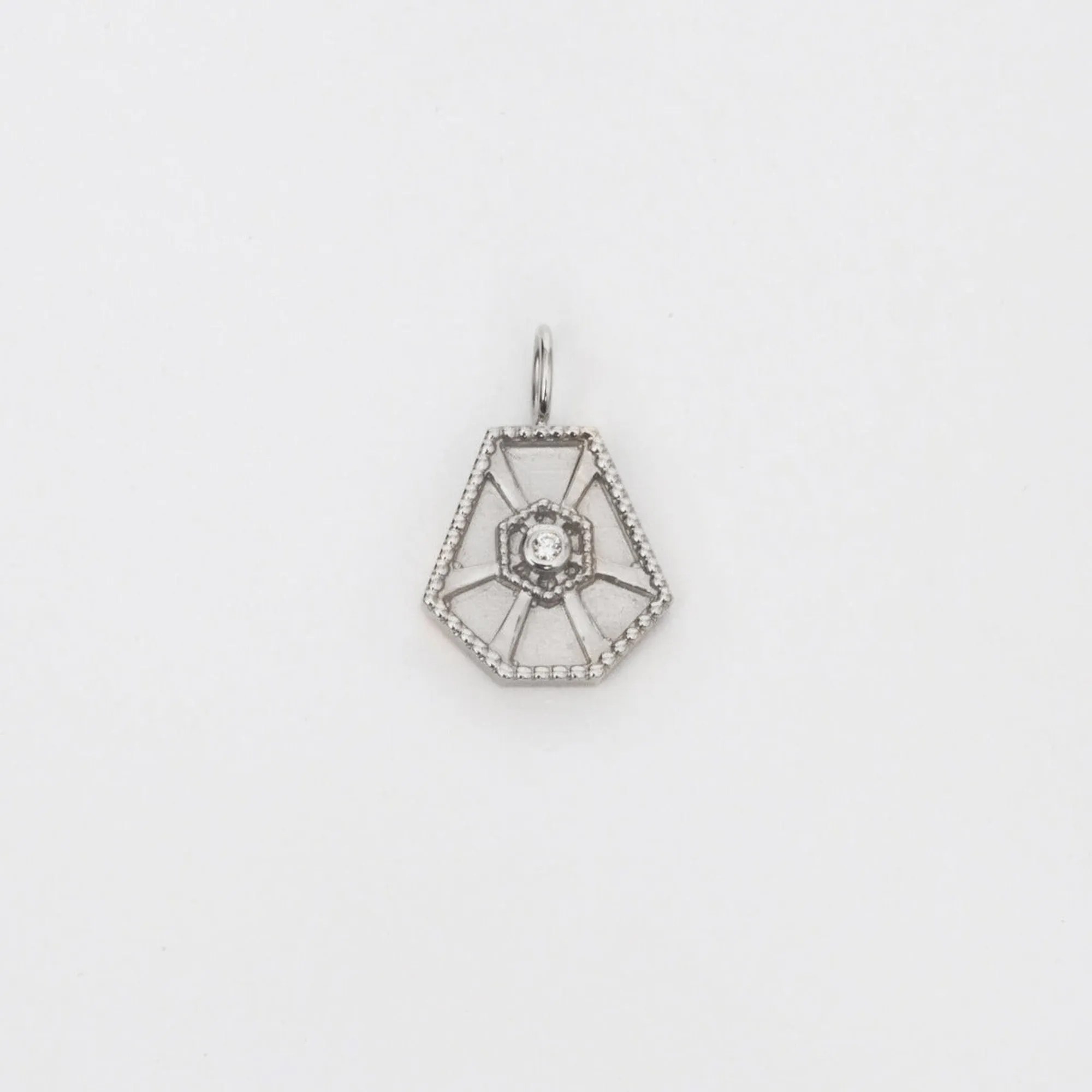 White Gold Small Arcadia Amulet